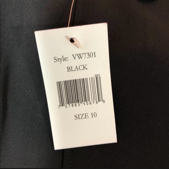 Vera Wang Black Slim Straight Pants 10 - Picture 4 of 9